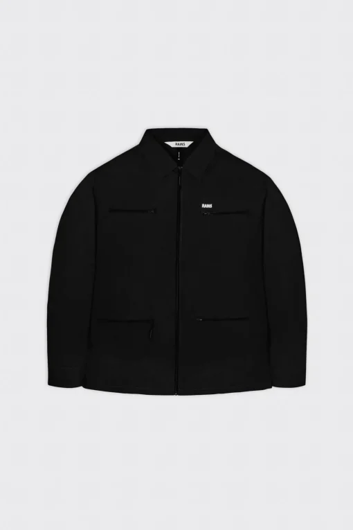 Rains Regenjacke Jackets Woven Shirt Schwarz