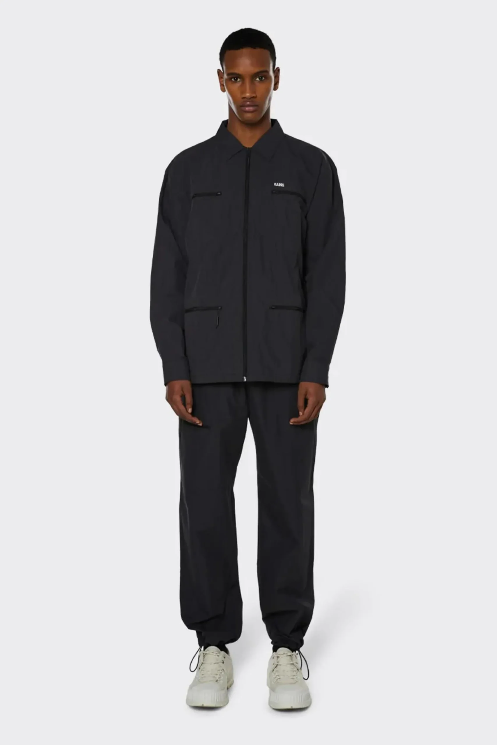 Rains Regenjacke Jackets Woven Shirt Schwarz