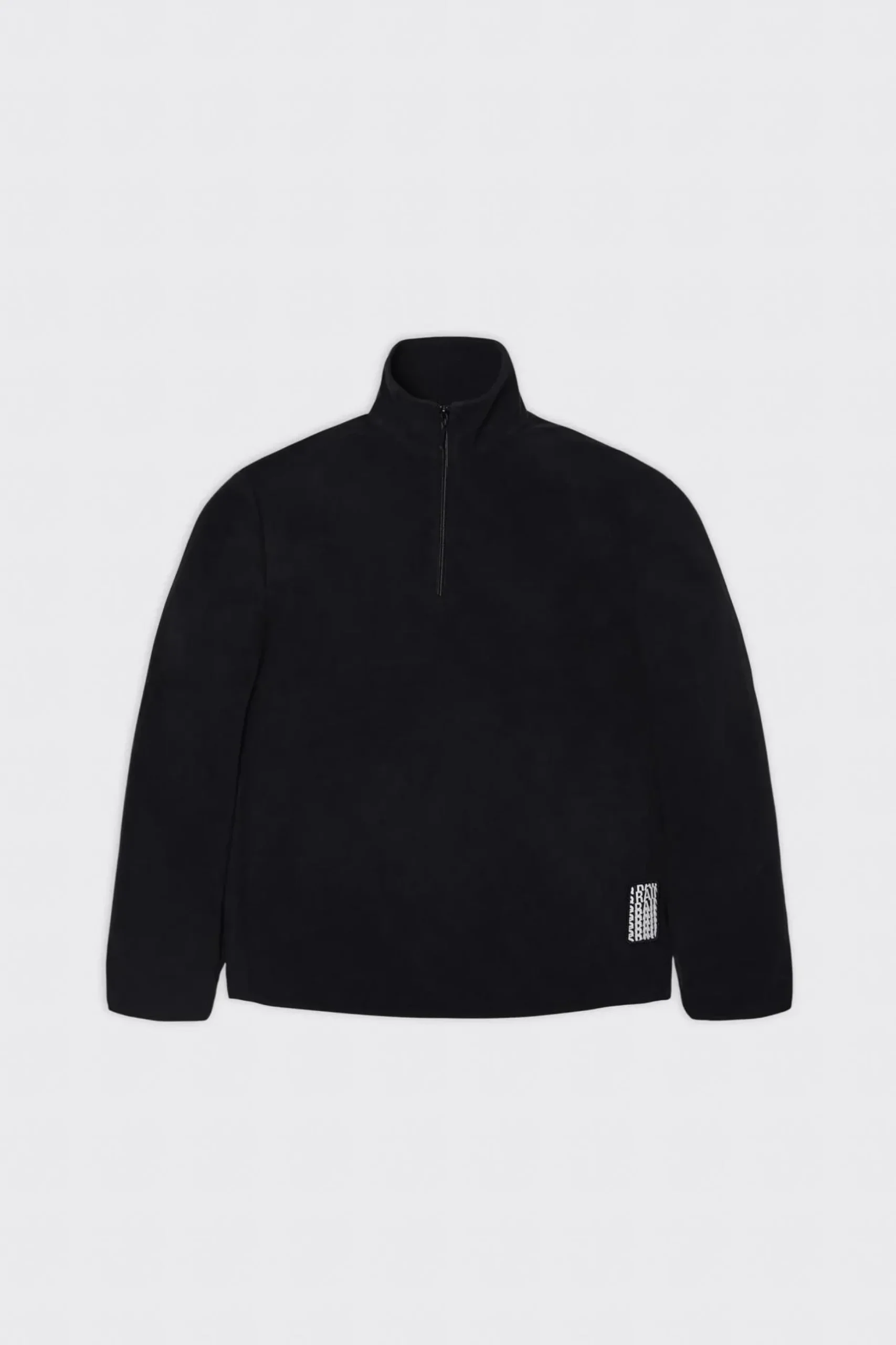 Rains Regenjacke Tops Fleece Half Zip Schwarz