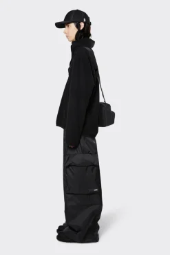Rains Regenjacke Tops Fleece Half Zip Schwarz