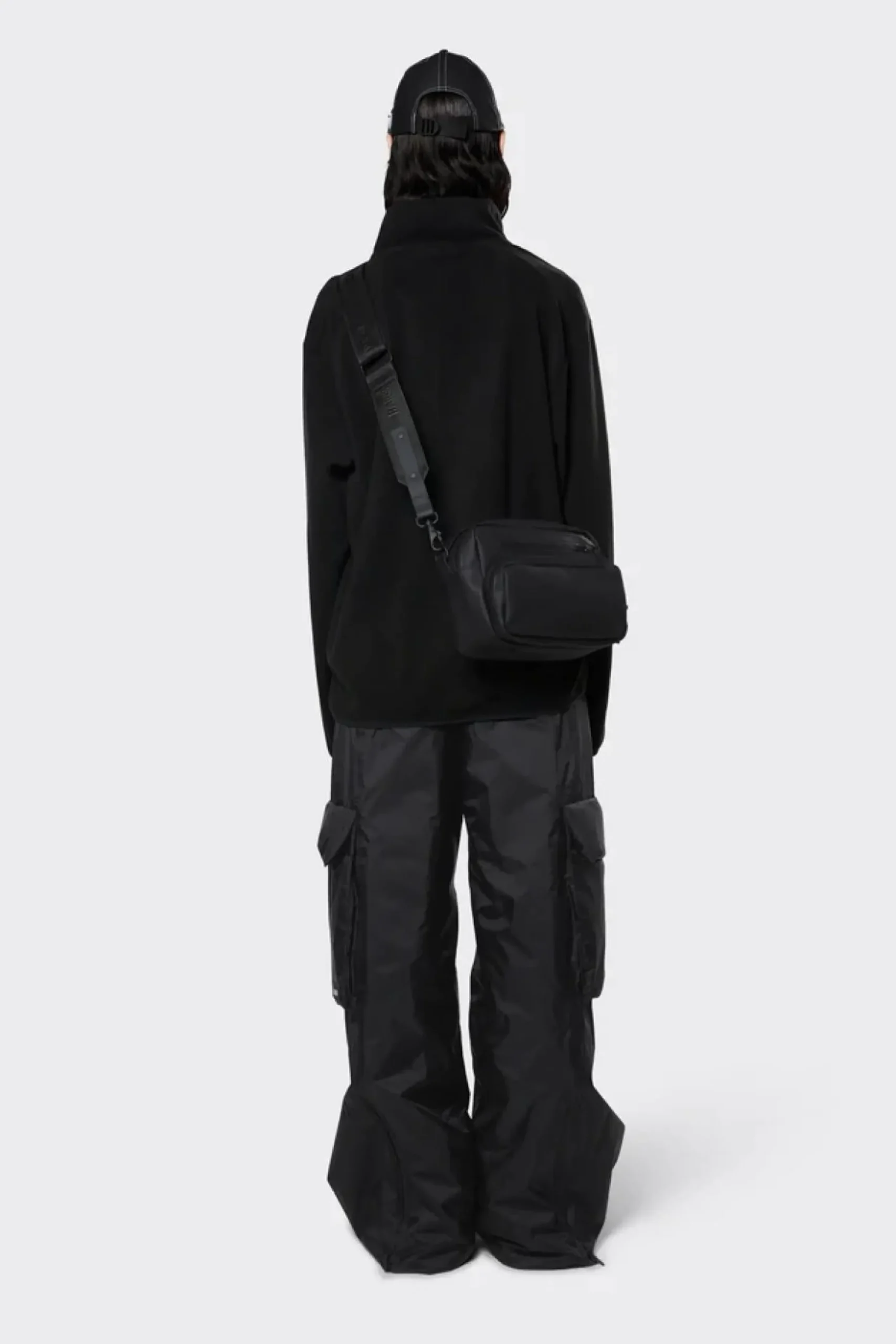 Rains Regenjacke Tops Fleece Half Zip Schwarz