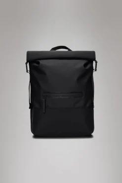 Rains Trail Rolltop Rucksack Black