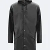 Rains unisex Regenjacke LONG JACKET Black