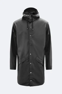 Rains unisex Regenjacke LONG JACKET Black