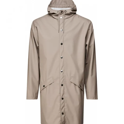 Rains unisex Regenjacke LONG JACKET Taupe