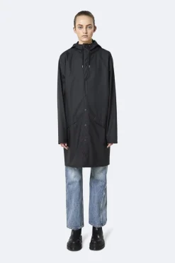 Rains unisex Regenjacke LONG JACKET Black
