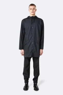 Rains unisex Regenjacke LONG JACKET Black
