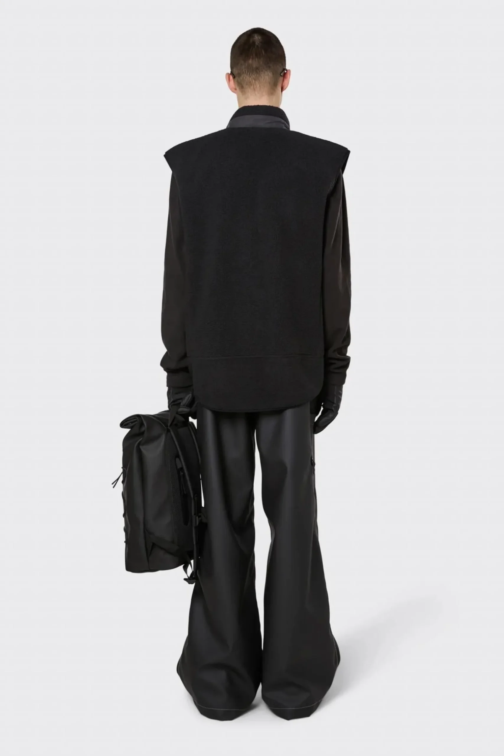 Rains Weste Heavy Fleece Vest Black