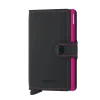 Secrid Miniwallet Matte Black & Fuchsia