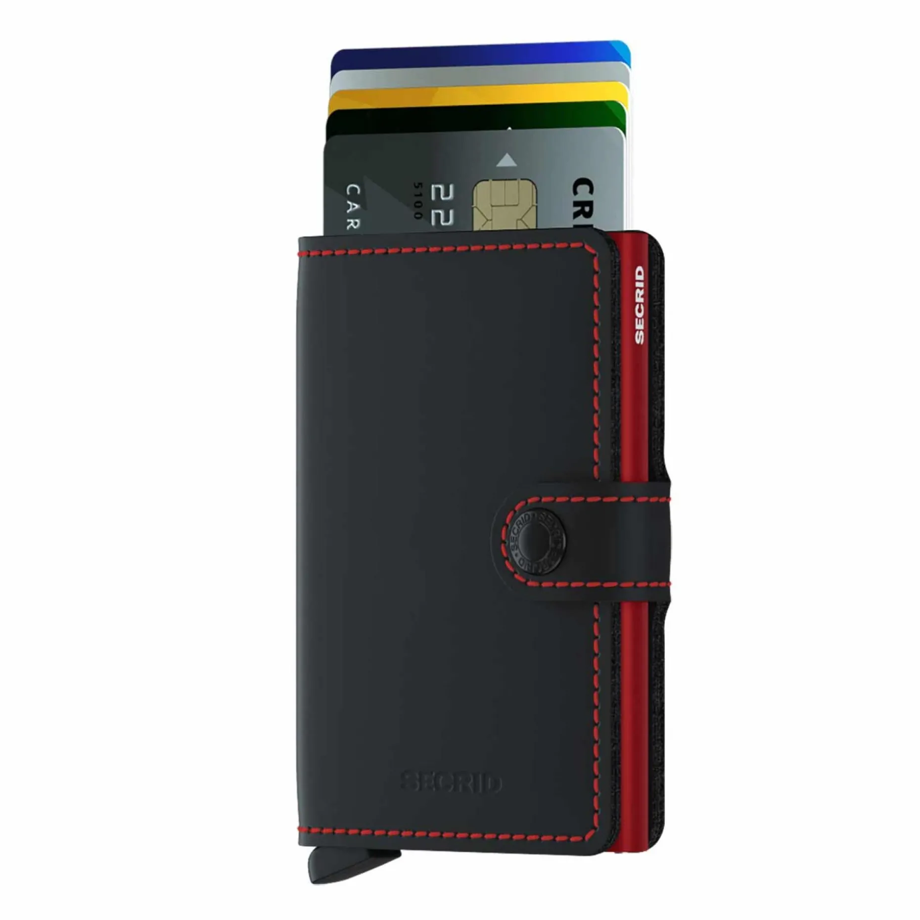 Secrid Miniwallet Matte Black & Red