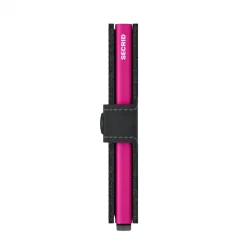 Secrid Miniwallet Matte Black & Fuchsia