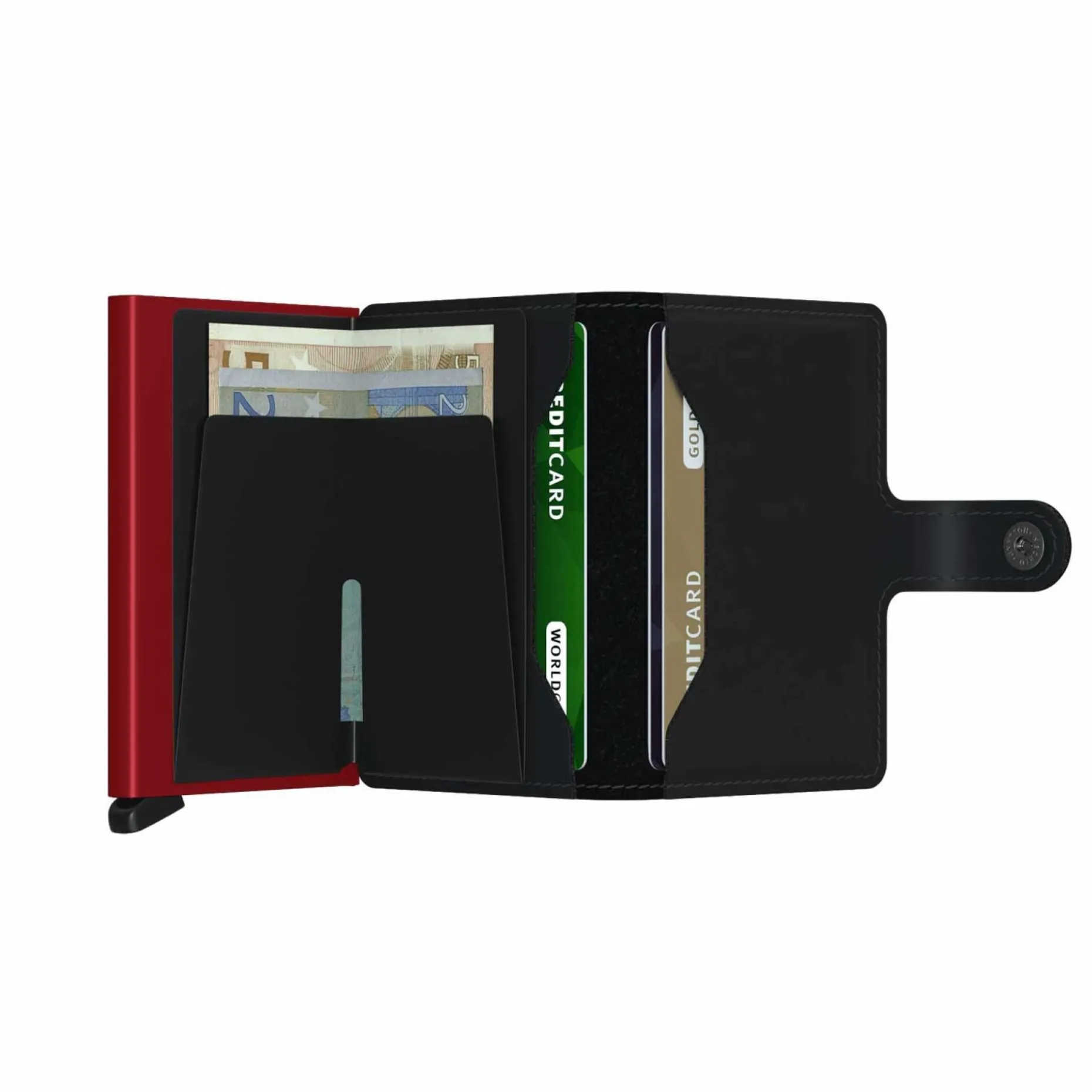 Secrid Miniwallet Matte Black & Red