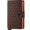 Secrid Miniwallet Optical Brown-Orange