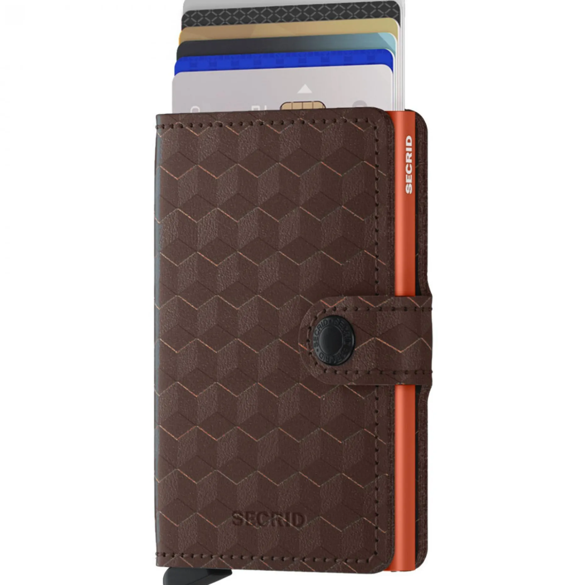 Secrid Miniwallet Optical Brown-Orange