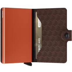 Secrid Miniwallet Optical Brown-Orange