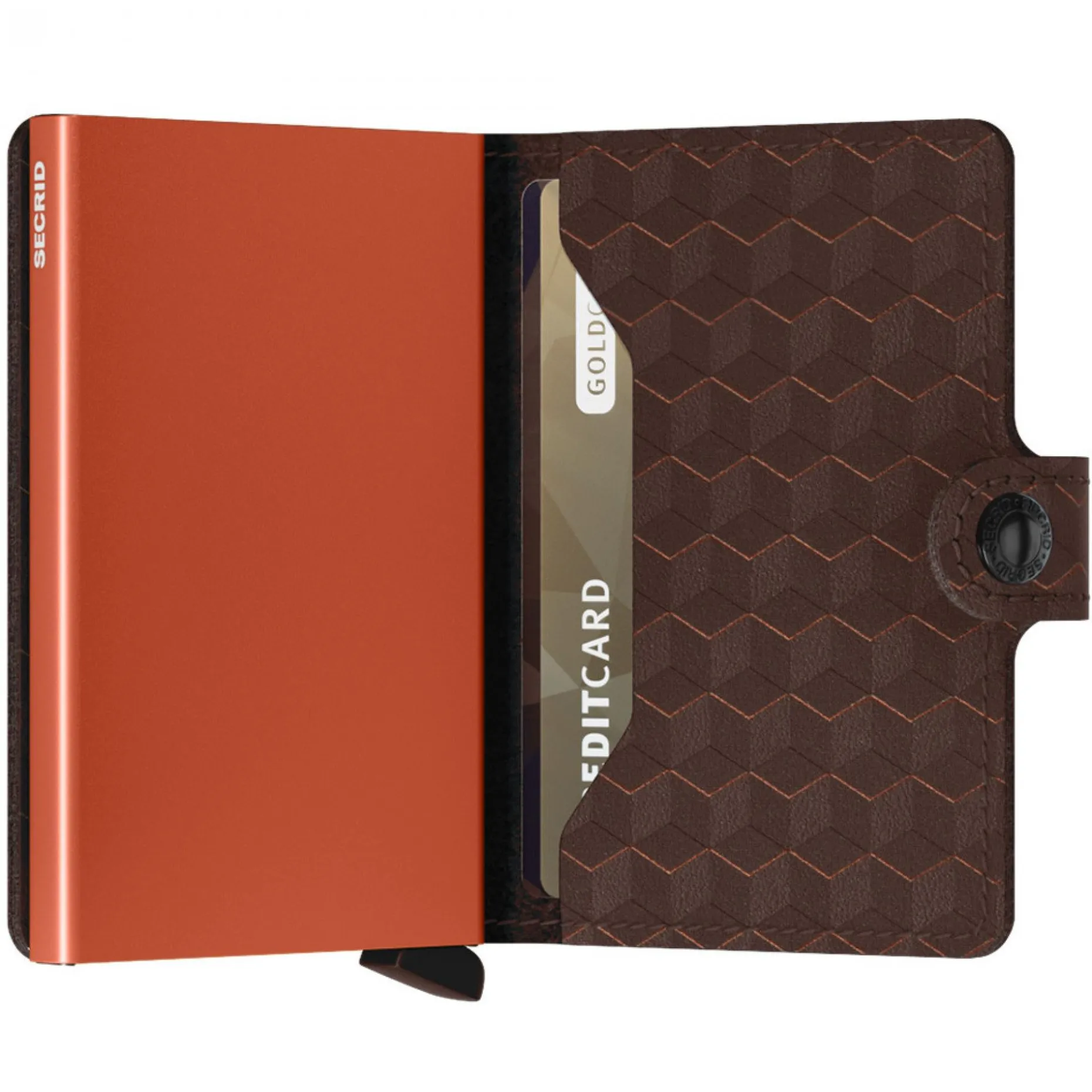 Secrid Miniwallet Optical Brown-Orange