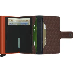 Secrid Miniwallet Optical Brown-Orange