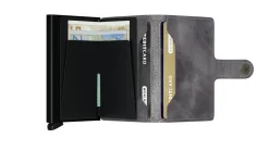 Secrid Miniwallet Vintage Grau-Schwarz