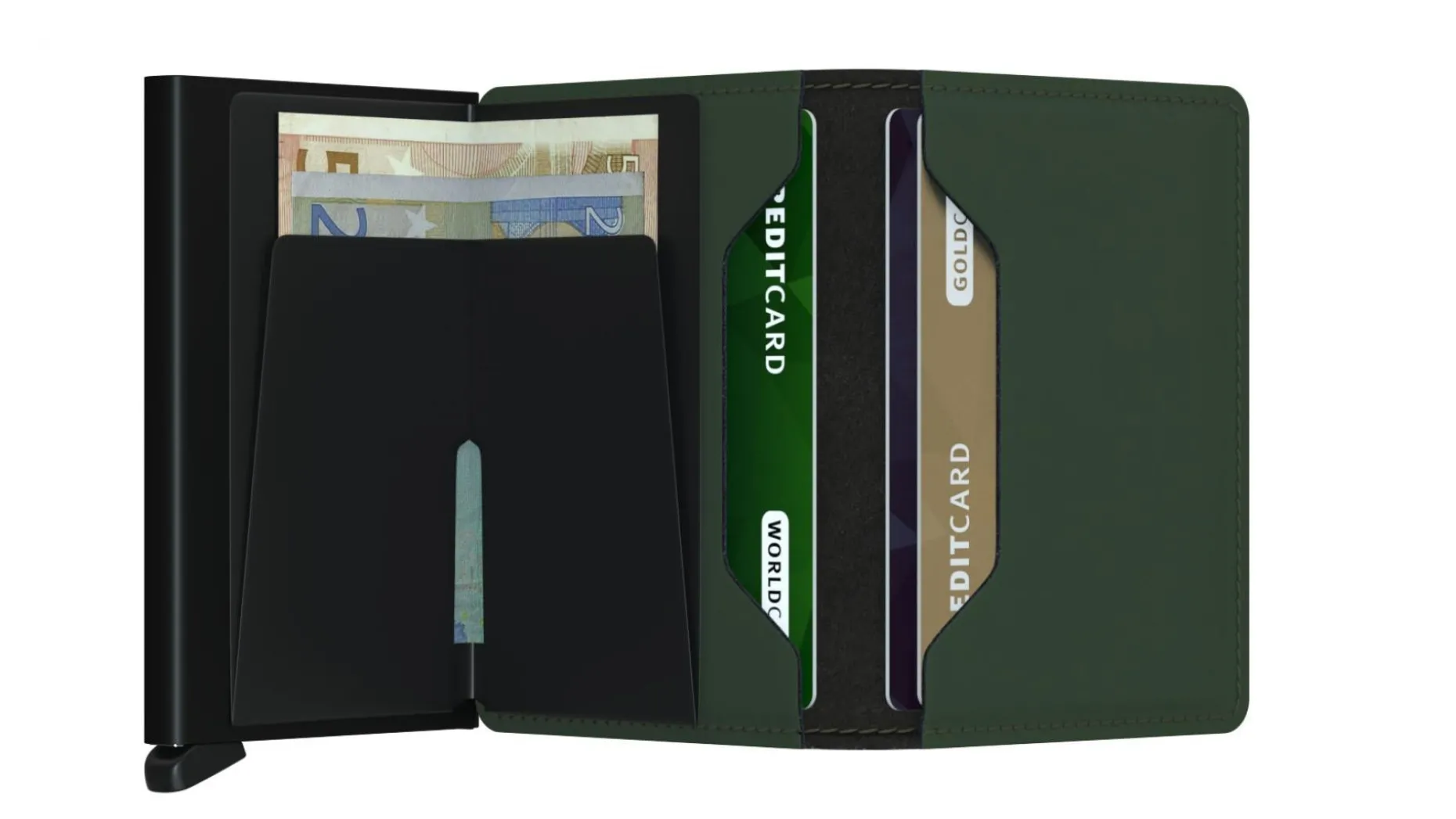 Secrid Slimwallet Matte Black & Green