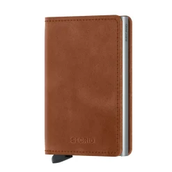 Secrid Slimwallet Vintage Cognac-Silber