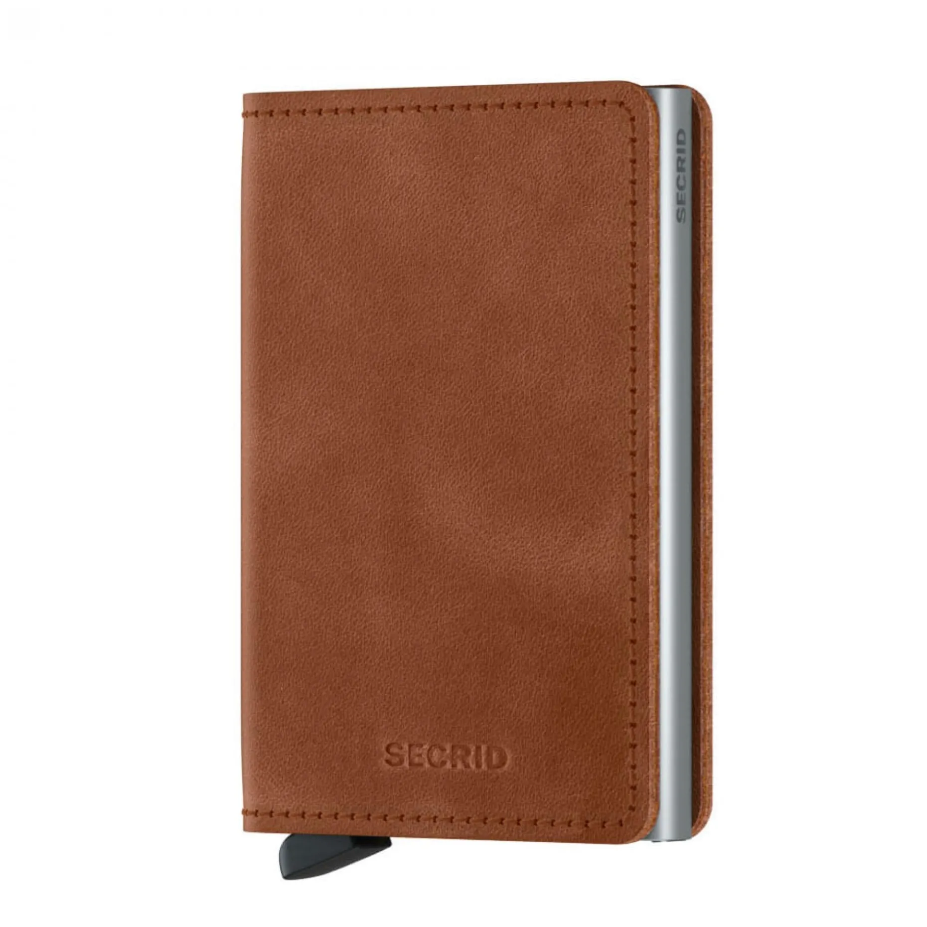 Secrid Slimwallet Vintage Cognac-Silber