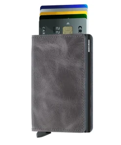 Secrid Slimwallet Vintage Grau-Schwarz