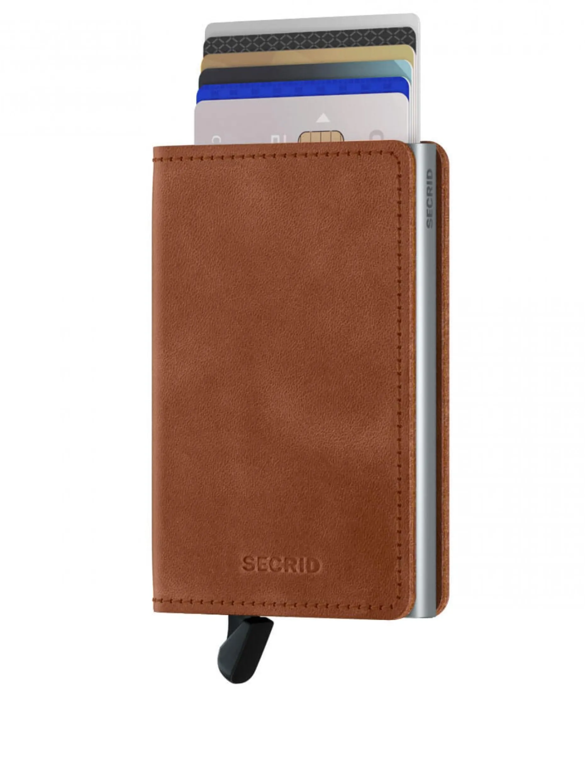 Secrid Slimwallet Vintage Cognac-Silber