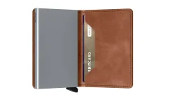 Secrid Slimwallet Vintage Cognac-Silber