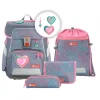 Step by Step Schulranzen-Set SPACE - Variante: Glitter Heart, 5-teilig
