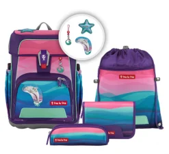 Step by Step Schulranzen-Set CLOUD OCEAN - Variante: Dolphin Lana