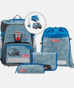 Step by Step Schulranzen-Set SPACE - Variante: Police Truck Set Blau
