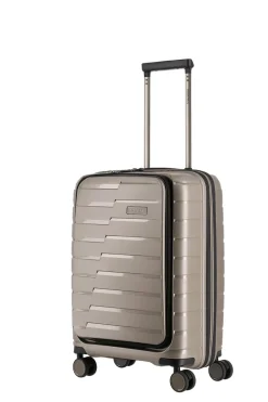 Travelite AIR BASE Trolley S+ mit Vortasche Champagner