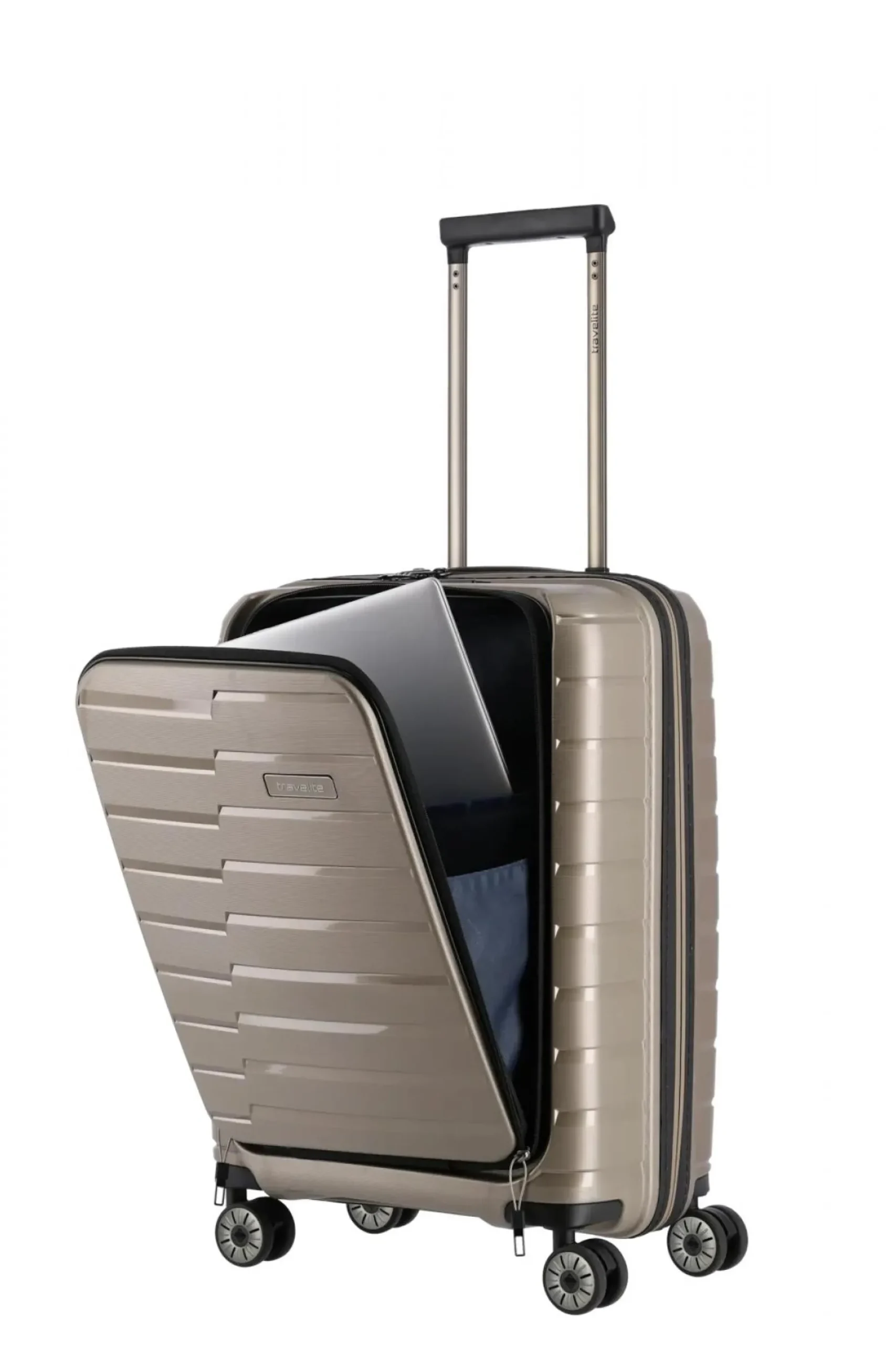 Travelite AIR BASE Trolley S+ mit Vortasche Anthrazit