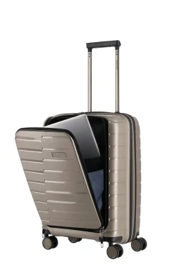 Travelite AIR BASE Trolley S+ mit Vortasche Champagner