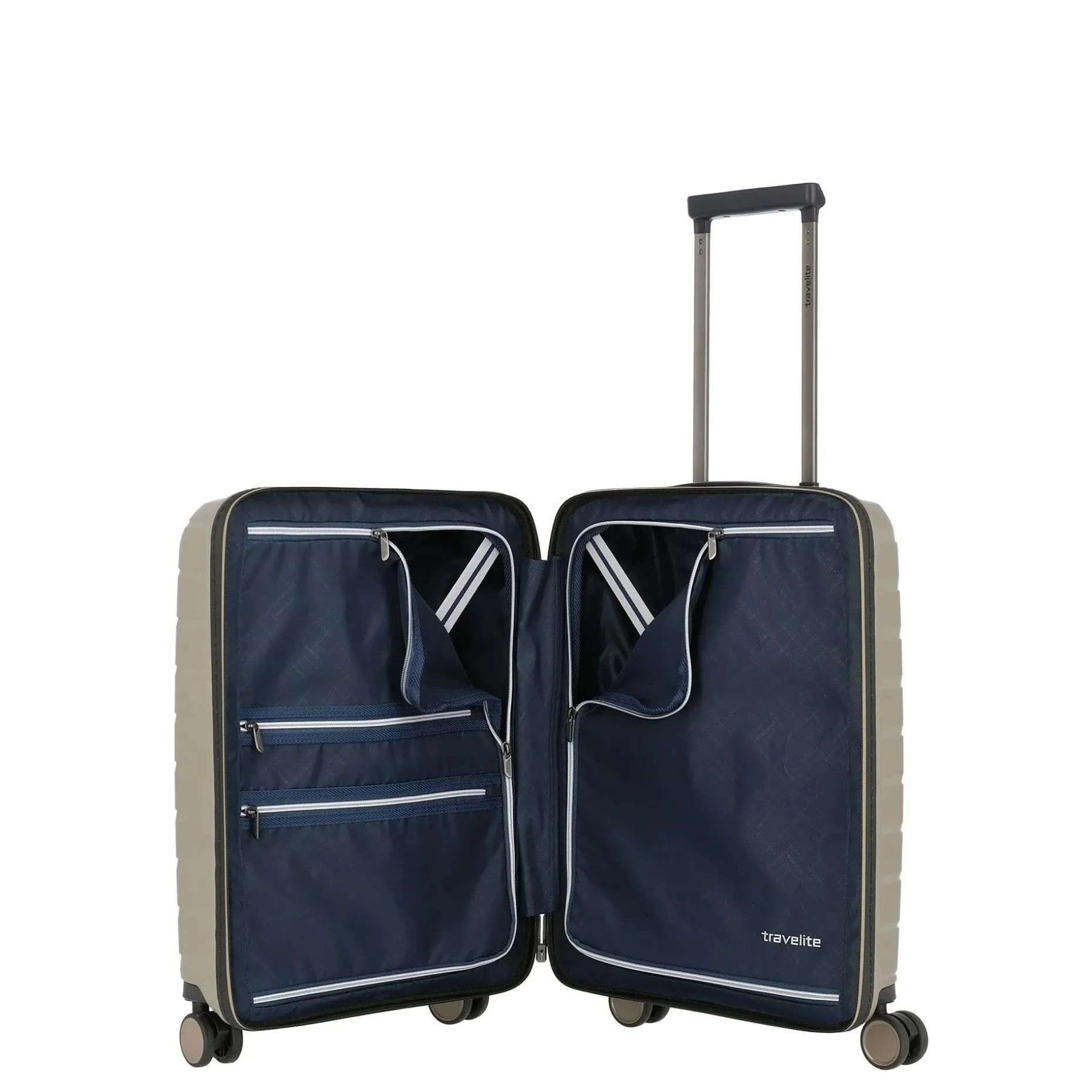 Travelite AIR BASE 4w Trolley S Vortasche Champagner
