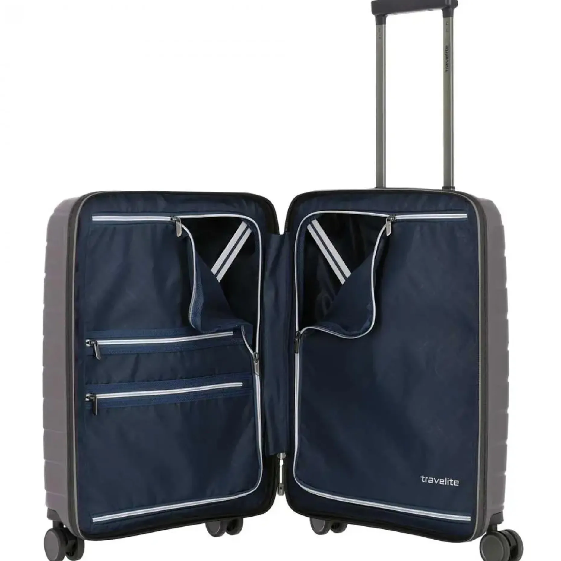 Travelite AIR BASE 4w Trolley S Vortasche Anthrazit