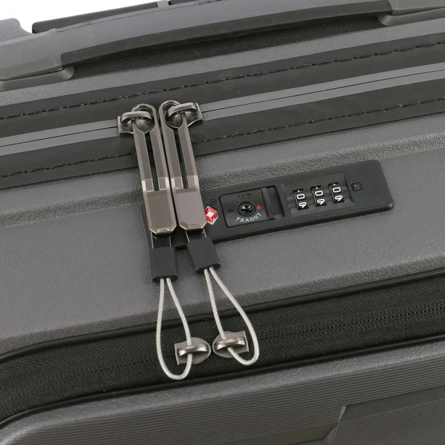 Travelite AIR BASE 4w Trolley S Vortasche Anthrazit