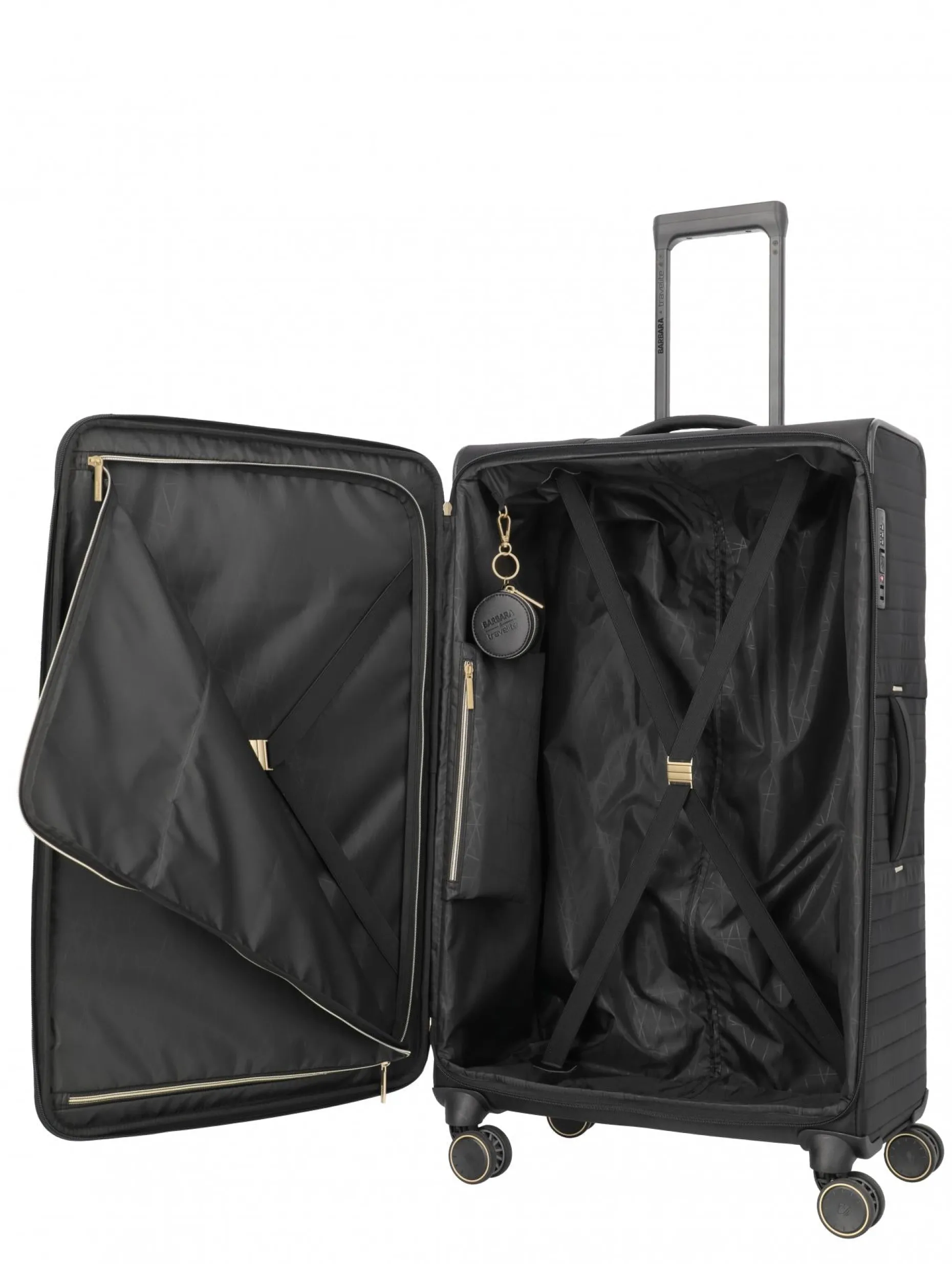 Travelite Barbara Stepp 4 w Trolley L Schwarz
