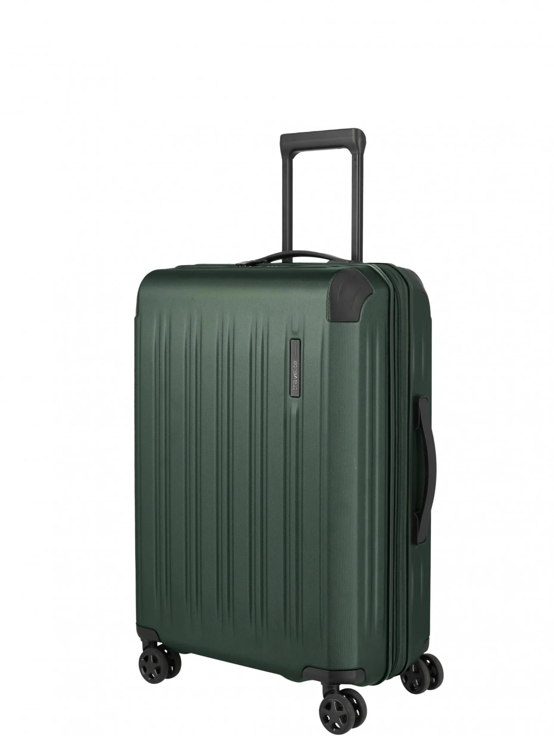 Travelite DYNAMIIC 4-Rad Hartschalen Trolley M erweiterbar grün