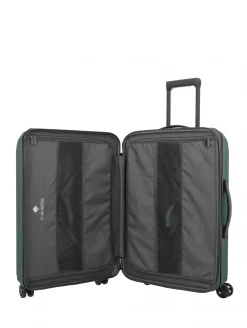 Travelite DYNAMIIC 4-Rad Hartschalen Trolley M erweiterbar grün