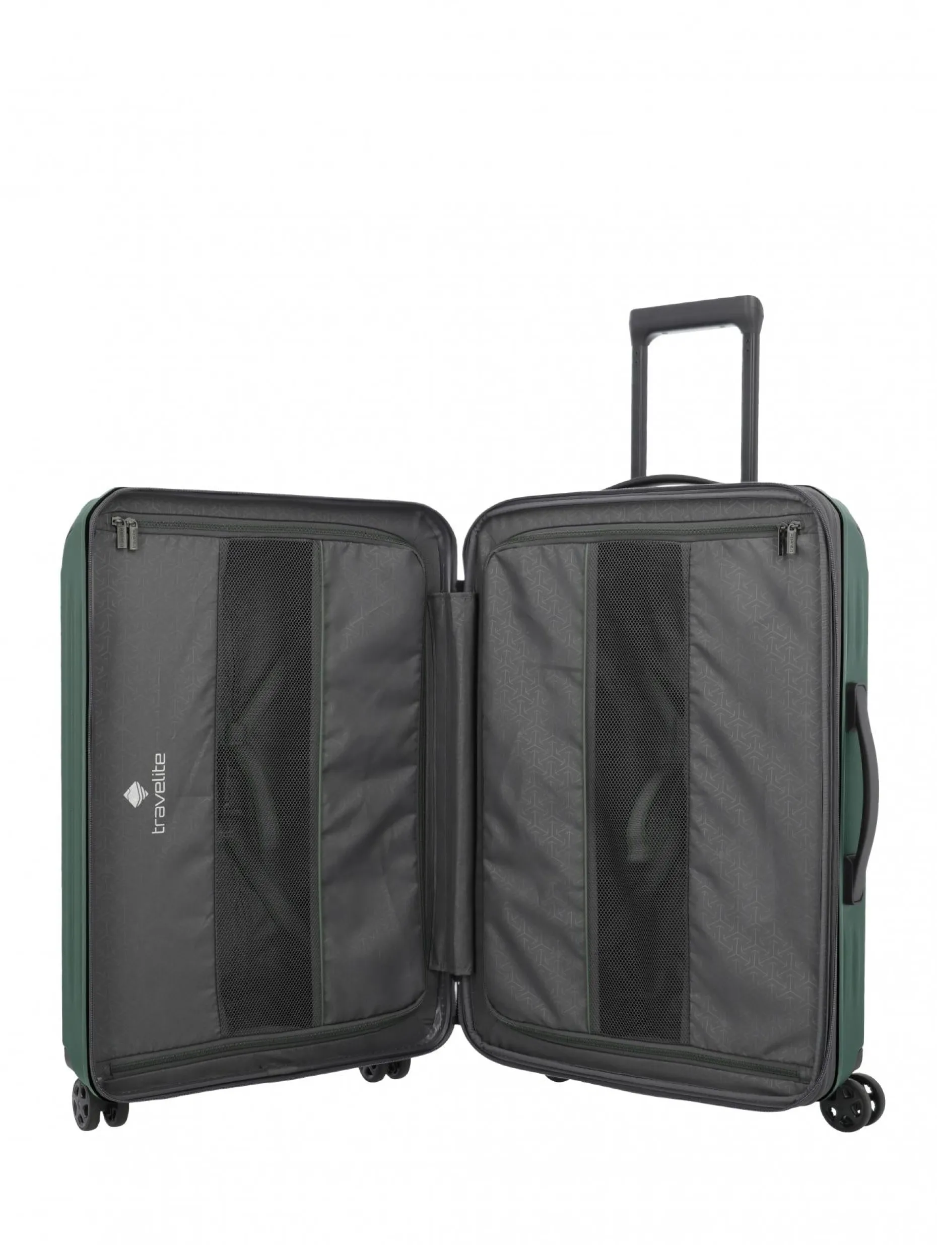 Travelite DYNAMIIC 4-Rad Hartschalen Trolley M erweiterbar grün