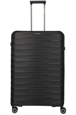 Travelite MOOBY Hartschalenkoffer L 77cm Schwarz Upcycling Polypropylen
