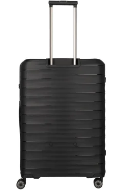 Travelite MOOBY Hartschalenkoffer L 77cm Schwarz Upcycling Polypropylen