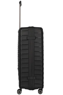 Travelite MOOBY Hartschalenkoffer L 77cm Schwarz Upcycling Polypropylen