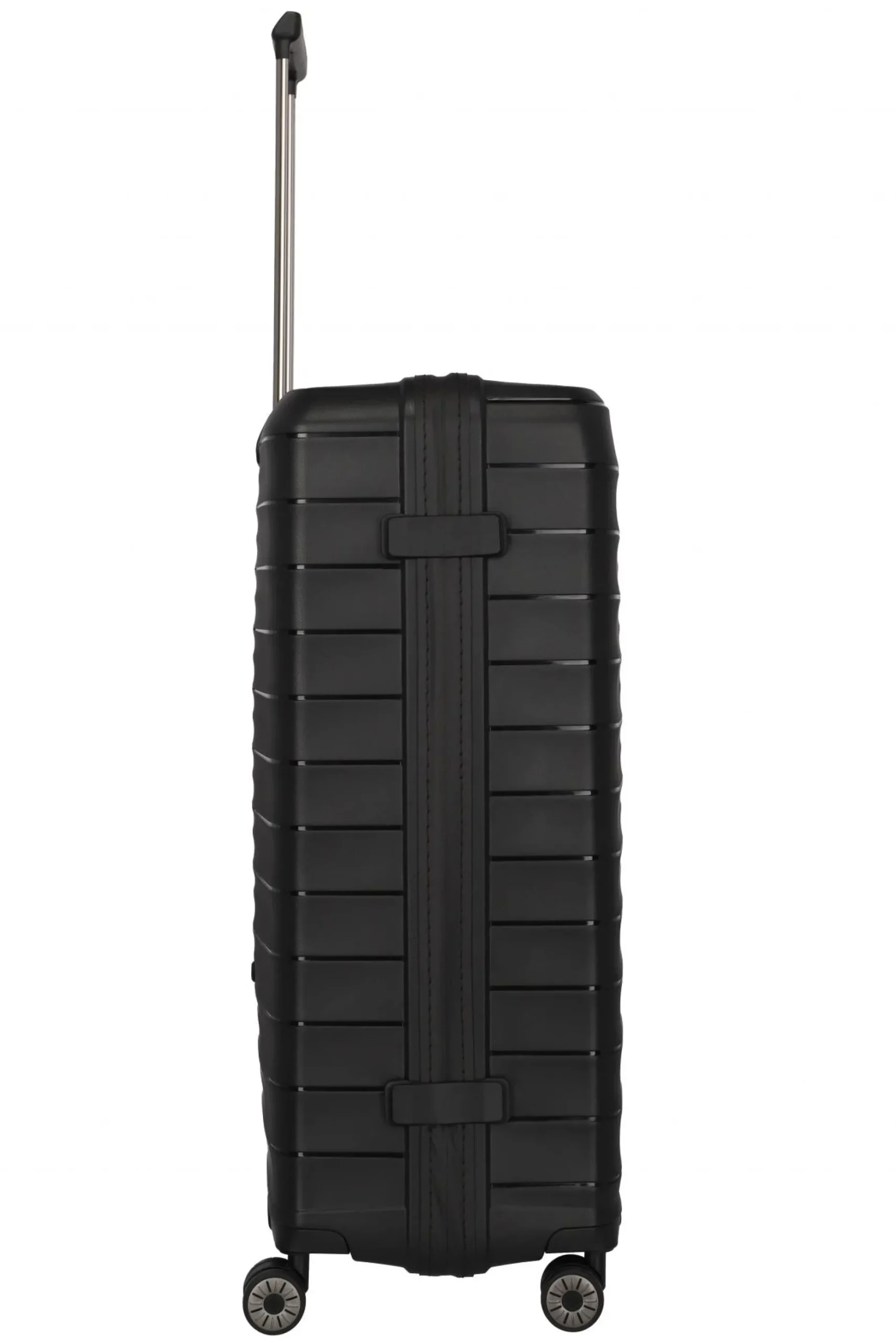 Travelite MOOBY Hartschalenkoffer L 77cm Schwarz Upcycling Polypropylen