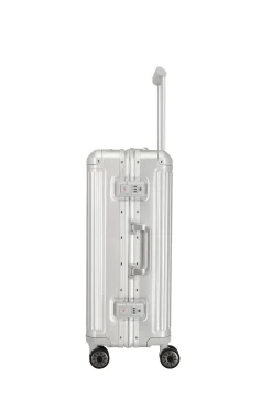 Travelite NEXT 4w Trolley M 67cm Silber