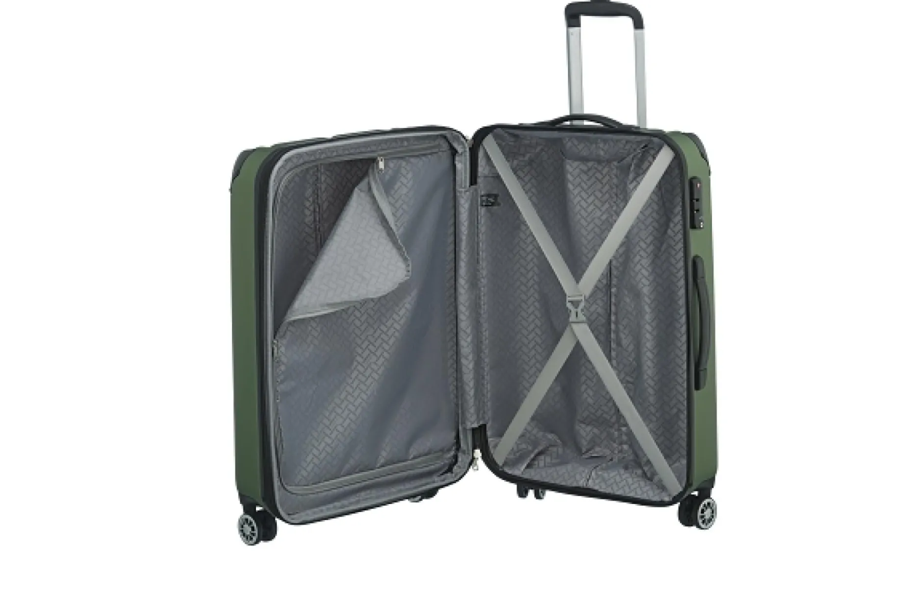 Travelite Trolley CITY Hartschalenkoffer M 68cm Grün