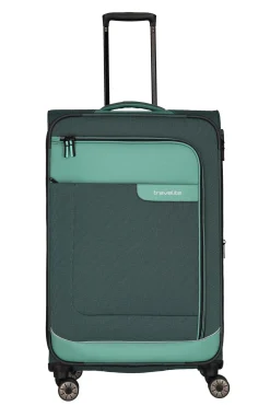Travelite VIIA L 77cm Weicher Trolley Koffer, Eukalyptus