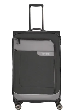 Travelite VIIA L 77cm Weicher Trolley Koffer, Schiefer
