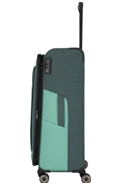 Travelite VIIA L 77cm Weicher Trolley Koffer, Eukalyptus